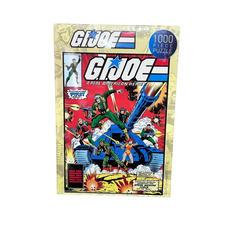 G.I. Joe A Real American Hero 1000 Piece Jigsaw Puzzle Comic Cover Style Sealed